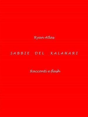 cover image of Sabbie del Kalahari